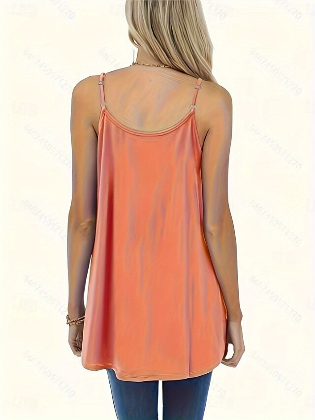 Multi Packs 2pcs Women's V Neck Sleeveless Green+pink Tank