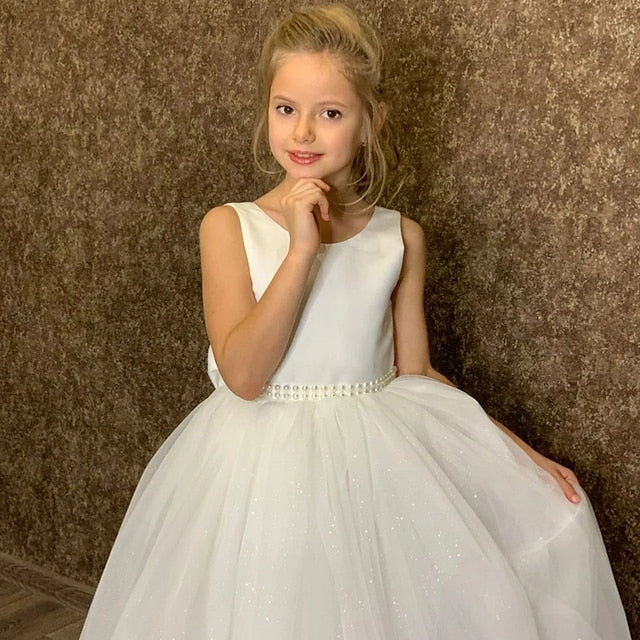 Colored Dress Kids Girls' Performance Sleeveless Solid