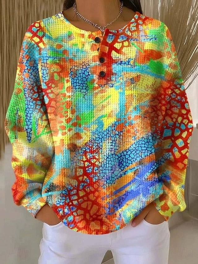Women's Pullover Sweatshirt Geometric Fashion Streetwear