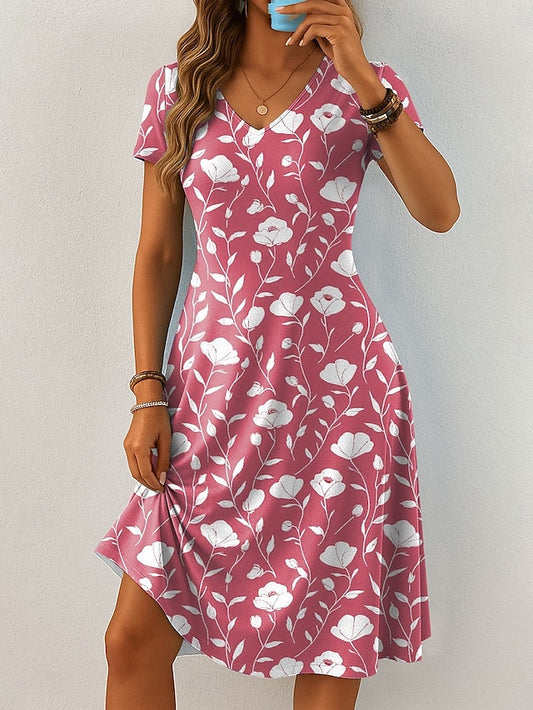 Women's Midi Dress Knit Dress Casual Dress T Shirt Dress