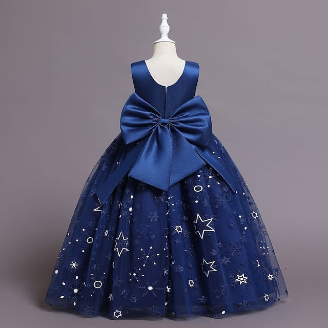 A Kids Wedding Party Flower Dress Girls' Line Little