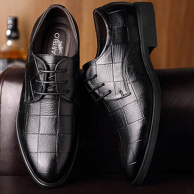 Shoes Black Classic – Men's Pattern Crocodile