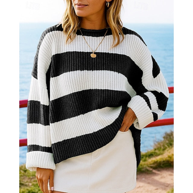 Women's Lounge Top Knitted Sweatshirt Long Sleeve Top