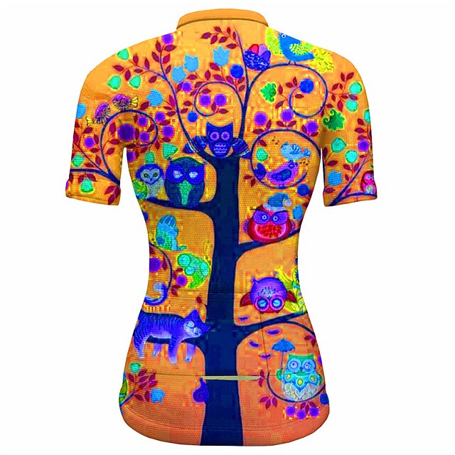 Women's Cycling Jersey Graphic Plants Short Sleeve Bike