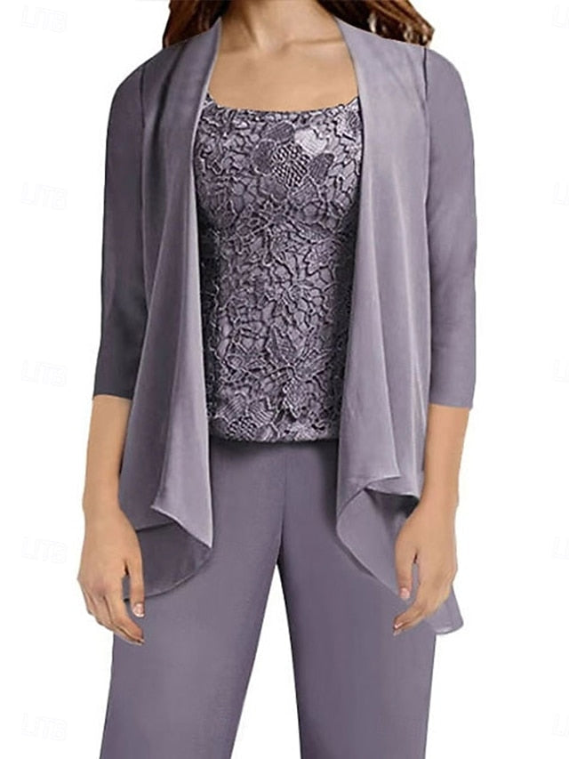 Dress Bride Wedding Mother of Guest the Simple Pantsuit Elegant