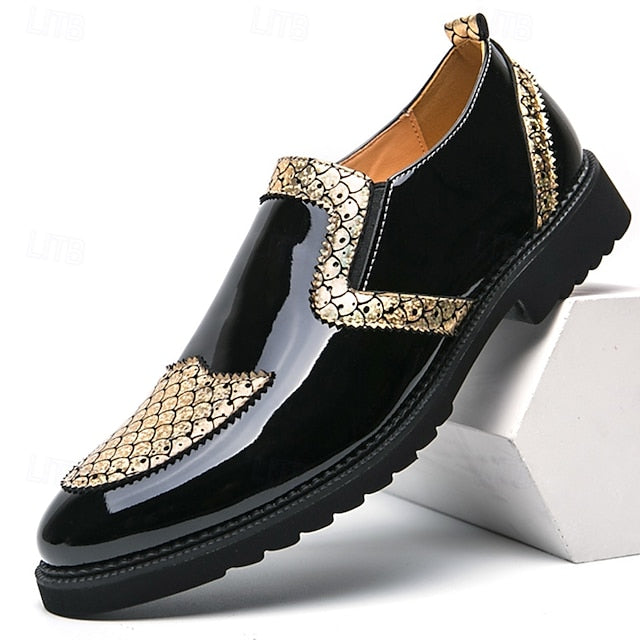 PU Breathable Loafers Men's Slip-Ons Leather