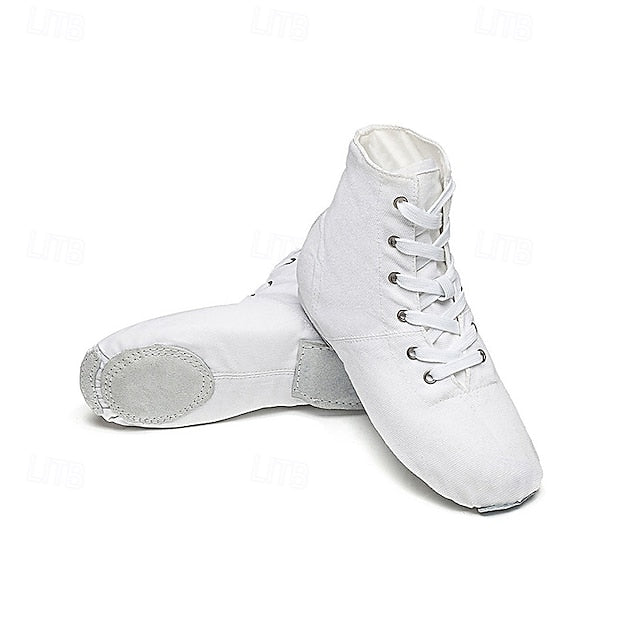 Women's Children's Soft Sole Dance Shoes, Lace-Up