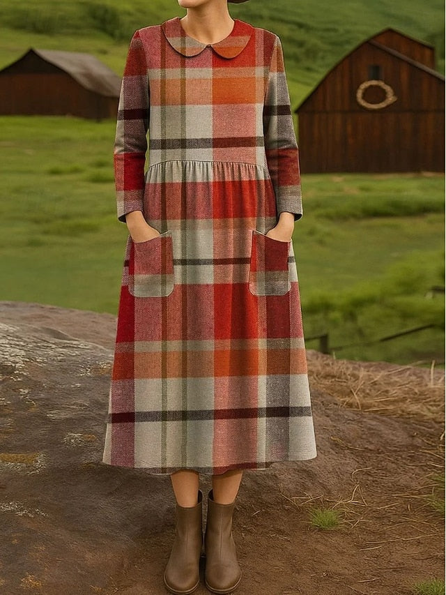 Women's Midi Dress Sheath Dress Pleated Dress Vacation