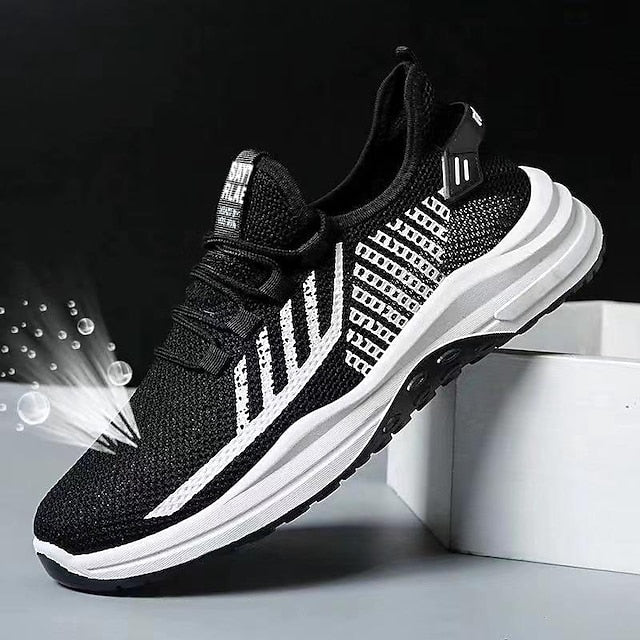 Casual Men's Sporty Look Sneakers Shoes Flyknit