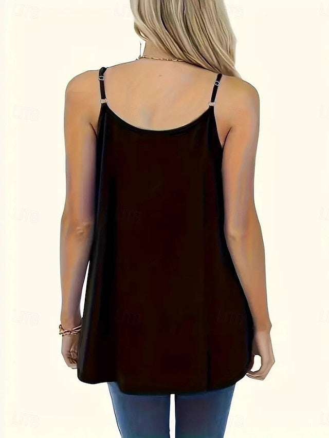 Multi Packs 2pcs Women's Scoop Neck Sleeveless Green+Black