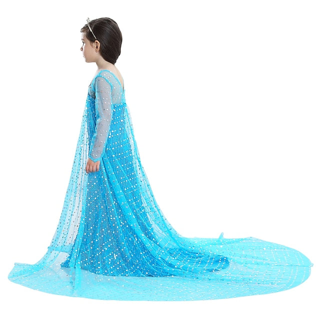 Princess Elsa Dress Movie Girls' Flower Frozen Girl