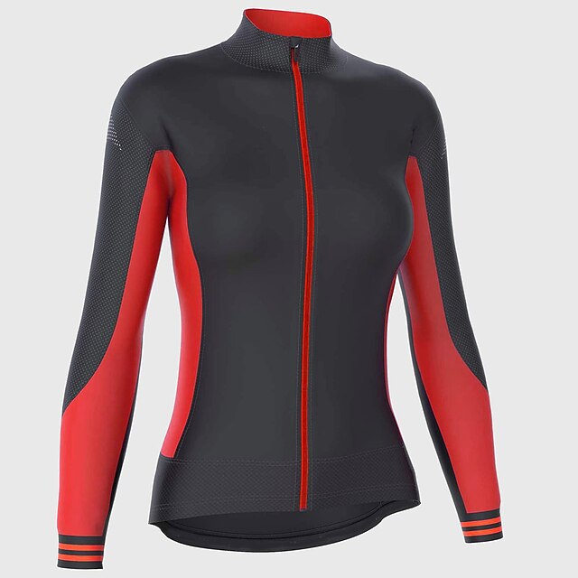 Women's Cycling Jersey Color Block Long Sleeve Bike Jersey