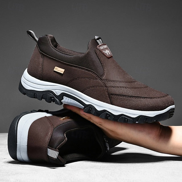 PU Breathable Loafers Men's Slip-Ons Leather