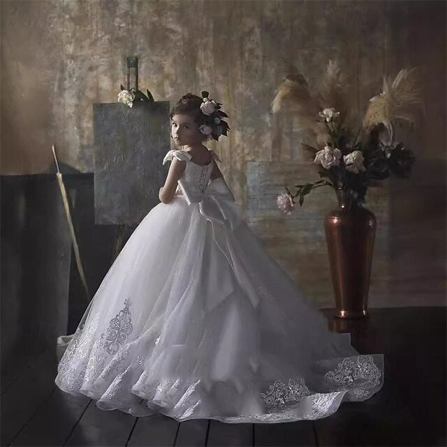 Kid's Girls' Princess Girl Flower Dress