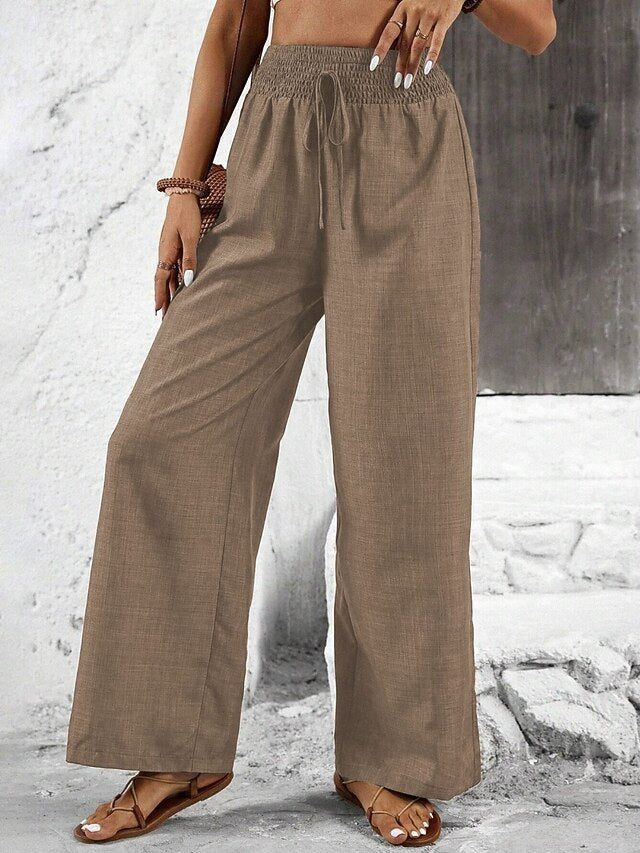 Women's Trousers Casual Pants Straight Vacation Fashion