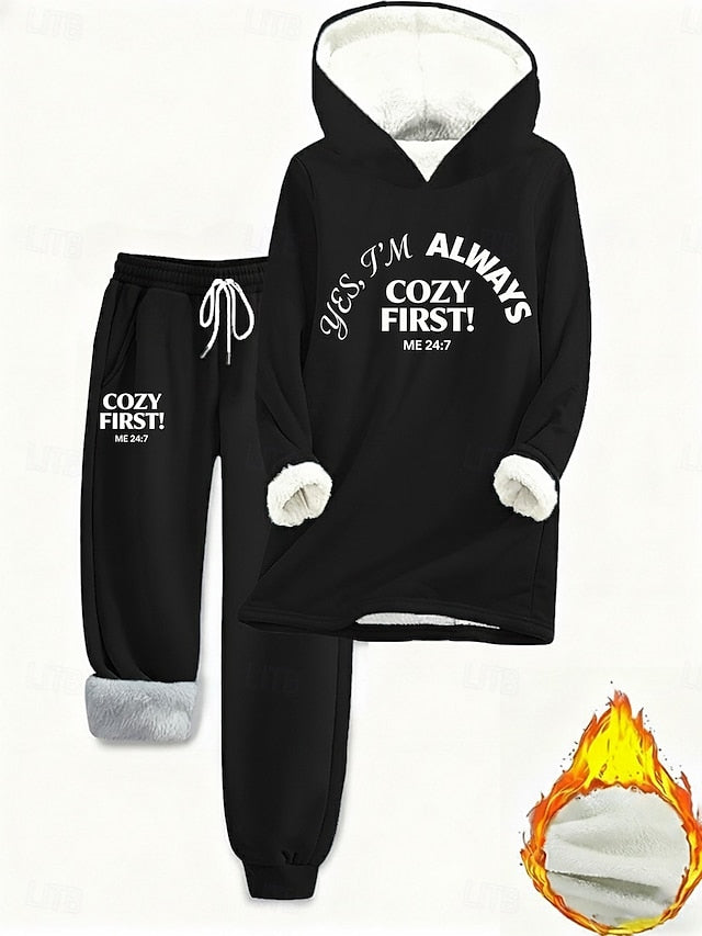 Women's Two Piece Sets Tracksuit Pants Sets Long Sleeve