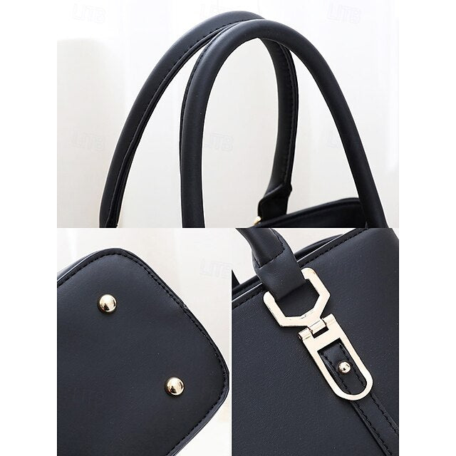 Embroidery Leather Faux Green Floral with Handbag Women's