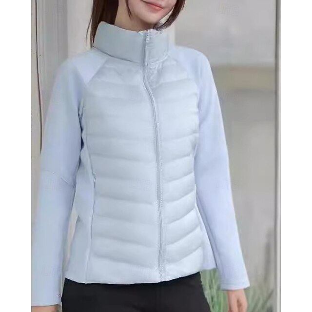 Women's Puffer Jacket outdoor coat Full Zip Long Sleeve Top