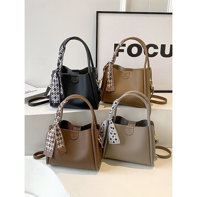 Bags PU Bucket Women's Crossbody Handbag Bag Shoulder