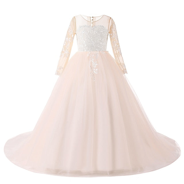 Princess First Girl Girls' Communion Flower Dress