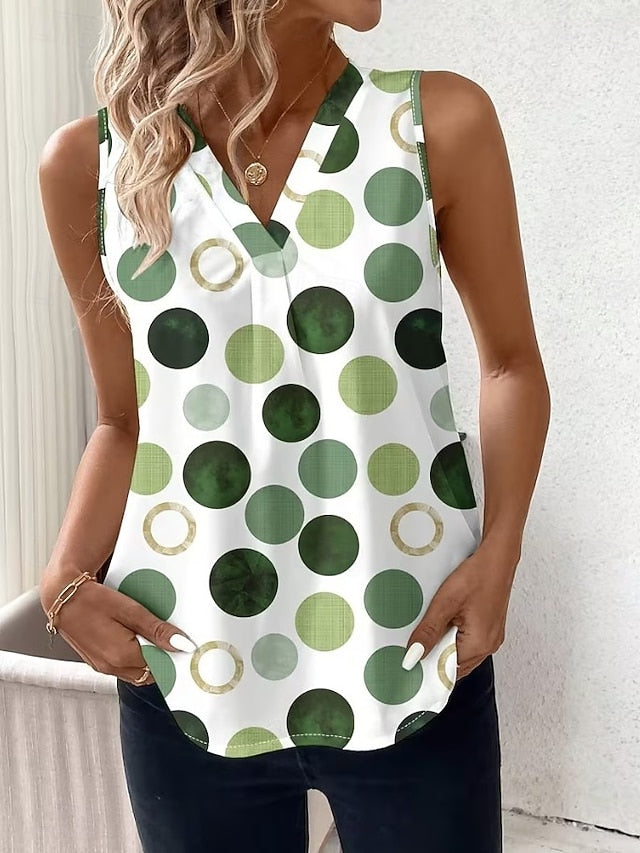 Women's Tank Top Graphic Geometric Abstract Elegant Vintage