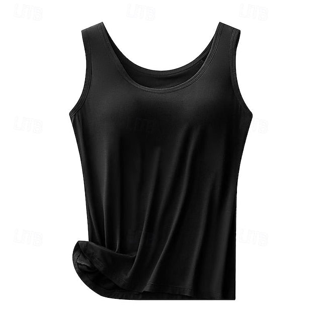 Women's Camisole Tank Tops Seamless Scoop Neck Sleeveless