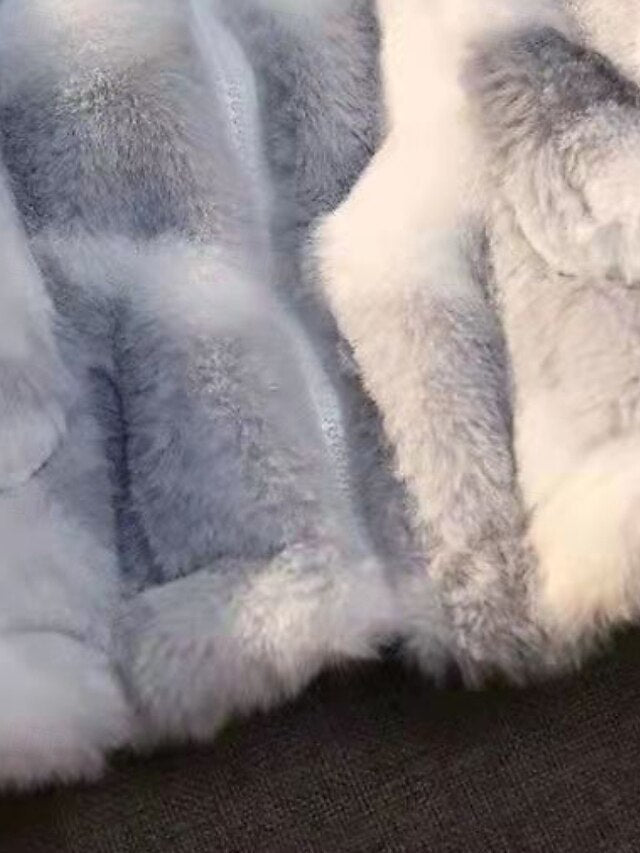 Jacket Faux Fur Coat Teddy Women's Warm Fleece