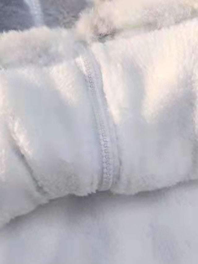 Jacket Faux Fur Coat Teddy Women's Warm Fleece