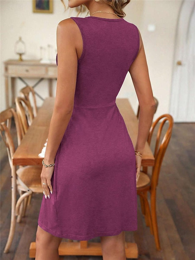 Women's Casual Dress Mini Dress Ruched Vacation Streetwear