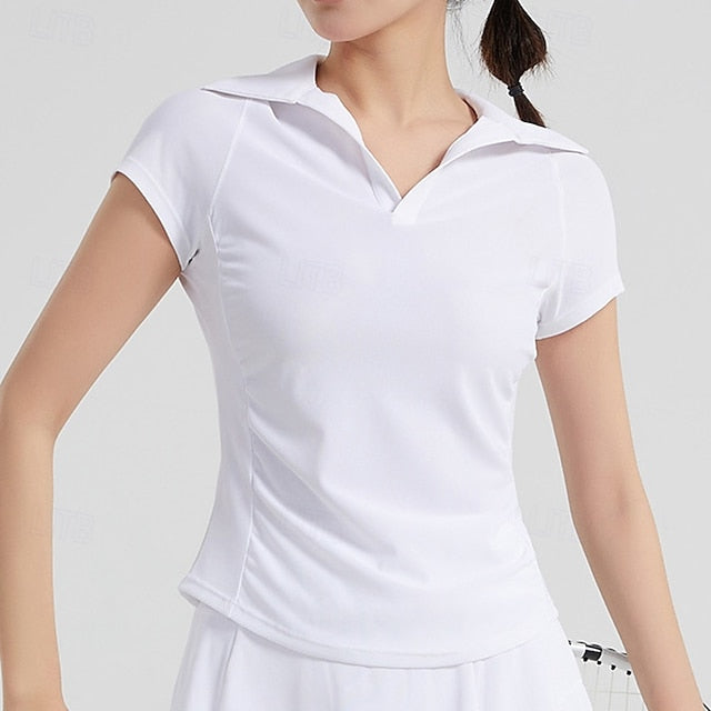 Women's Sports T-shirts Gym Shirts Yoga Top Breathable Mesh