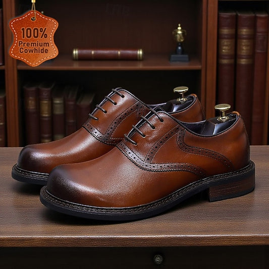 First Leather Layer Genuine Men's Oxford Shoes