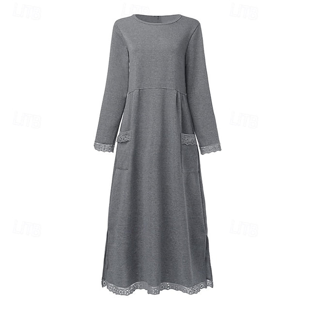 Women's Midi Dress Hoodie Dress Casual Dress Modern