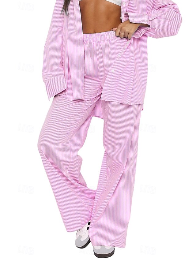 Women's Wide Leg Slacks Fashion Streetwear Full Length