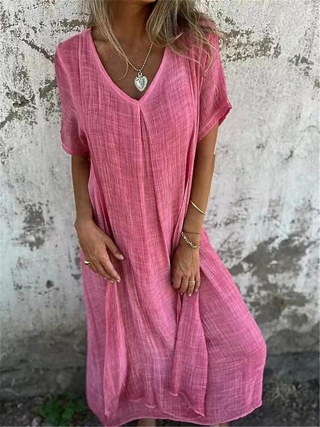 Women's Pink Royal Blue Green Summer Spring Maxi long Dress
