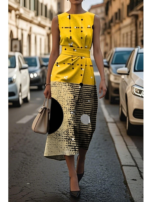 Women's Midi Dress Casual Dress Tank Dress Summer Dress