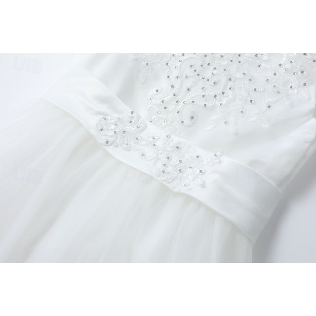 Dress Kids Girl Girls' Flower Sleeveless Wedding