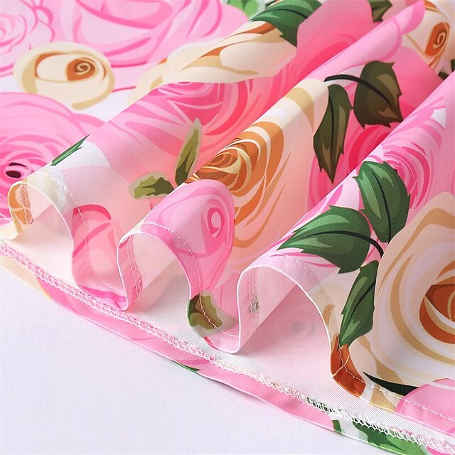 Girls' Easter Dress 3D Summer Sleeveless Flower Party