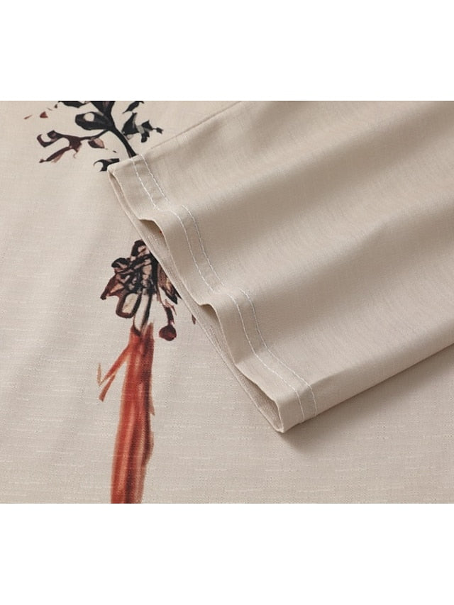 Women's Western Blouse Boho Shirt Blouse Print Flower