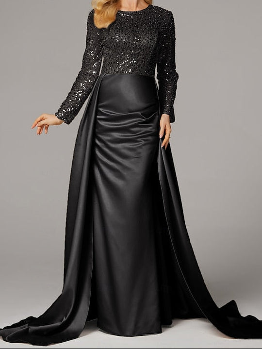 Gown Mermaid Elegant Floor Masquerade Evening Carnival Dress