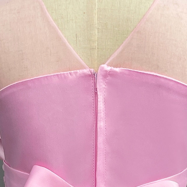 Kids Flower Girls' Girl Colored Solid Dress