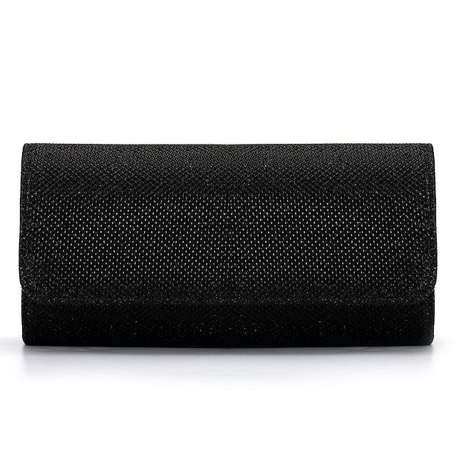 Clutch Evening Elegant Purse – Women's Glitter Silver