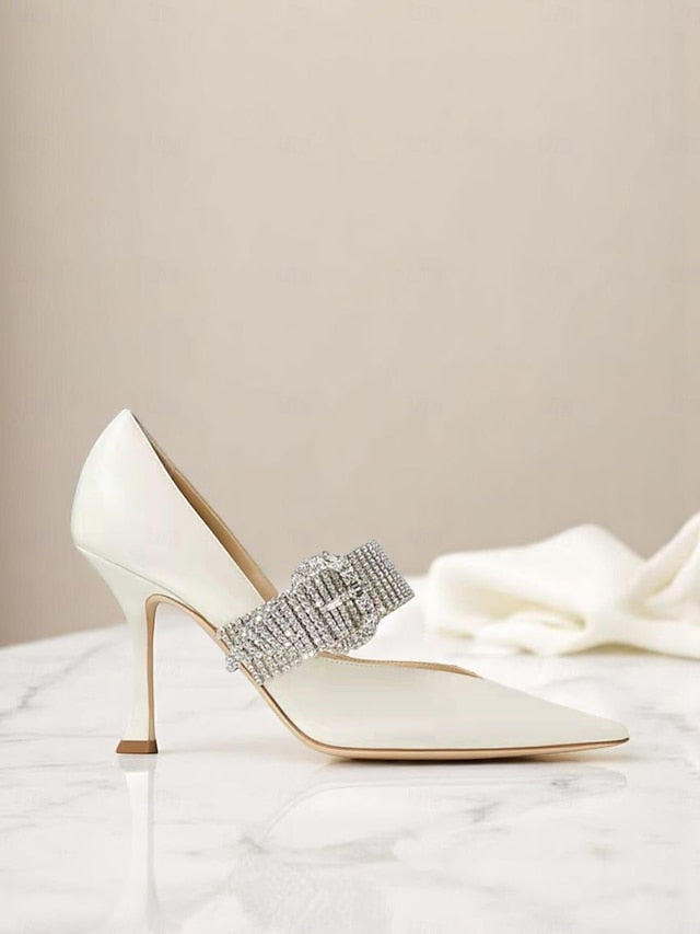 Slingback with Women's Rhinestone-Embellished Pumps