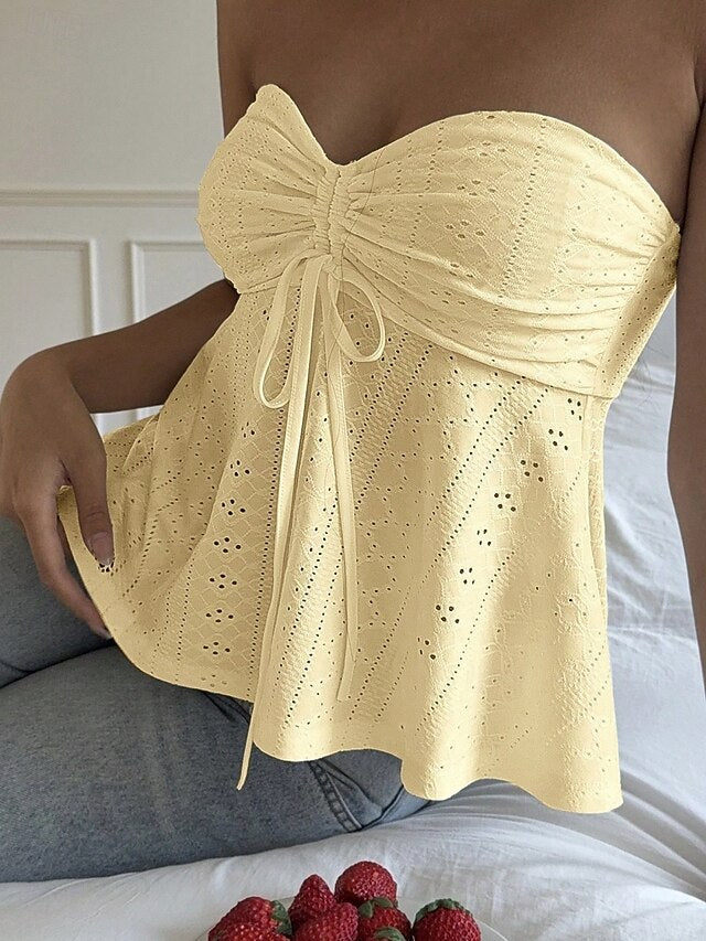 Women's Camisole Tank Top Solid Color Elegant Daily Stylish