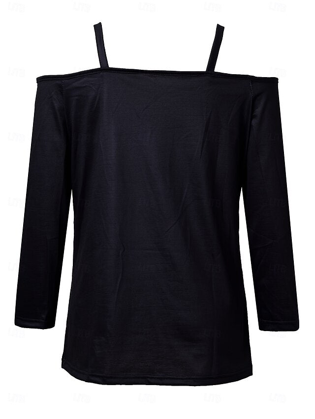 Women's Blouse Graphic Rose Vintage Stylish Modern Long