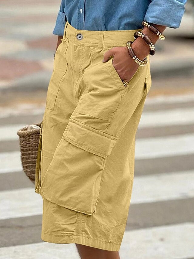Women's Cargo Shorts Capri Pants Summer Shorts Fashion