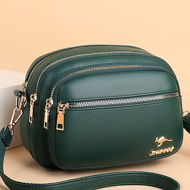 Crossbody Dome PU Bag Leather Shoulder Women's