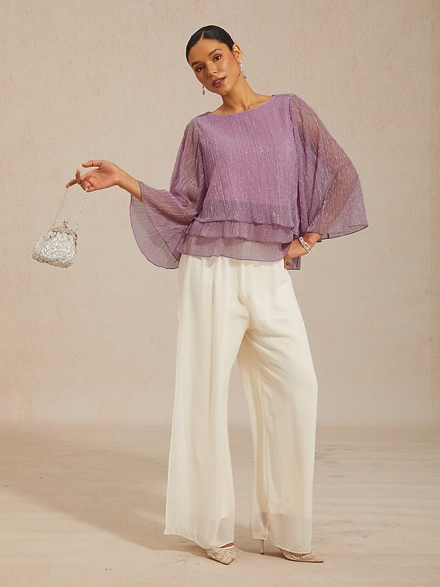 Women's Blouse Dressy Tops Flowy Tops Chiffon Tops Sequins