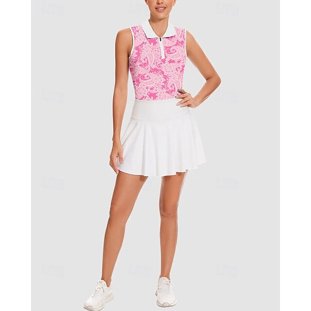 Women's Graphic Tennis Shirt Sleeveless Print UPF50+ Quick