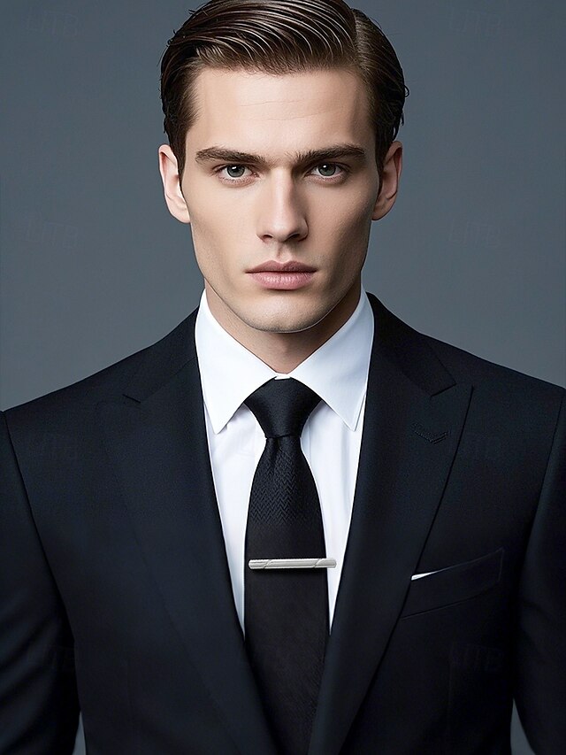 7 Clip Colors Tie Classic - Metal Available Men's