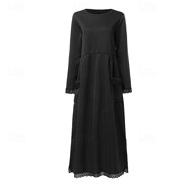 Women's Midi Dress Hoodie Dress Casual Dress Modern